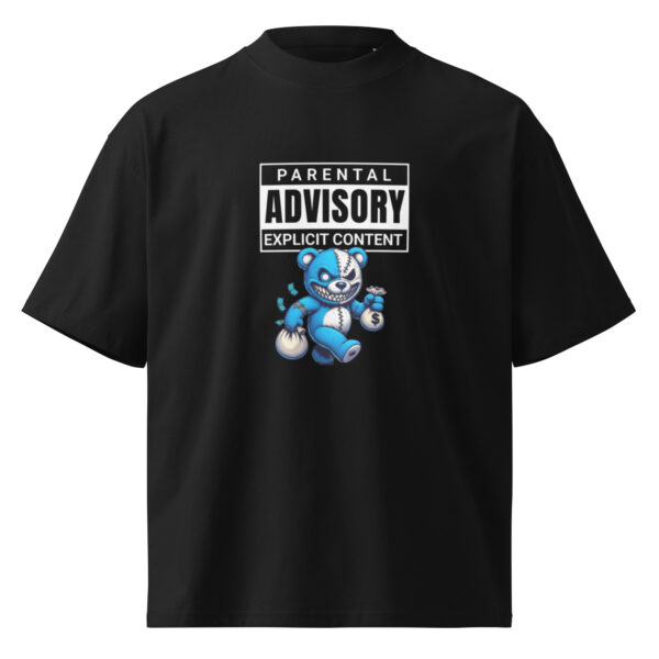 Unisex organic oversized high neck t-shirt - Image 2